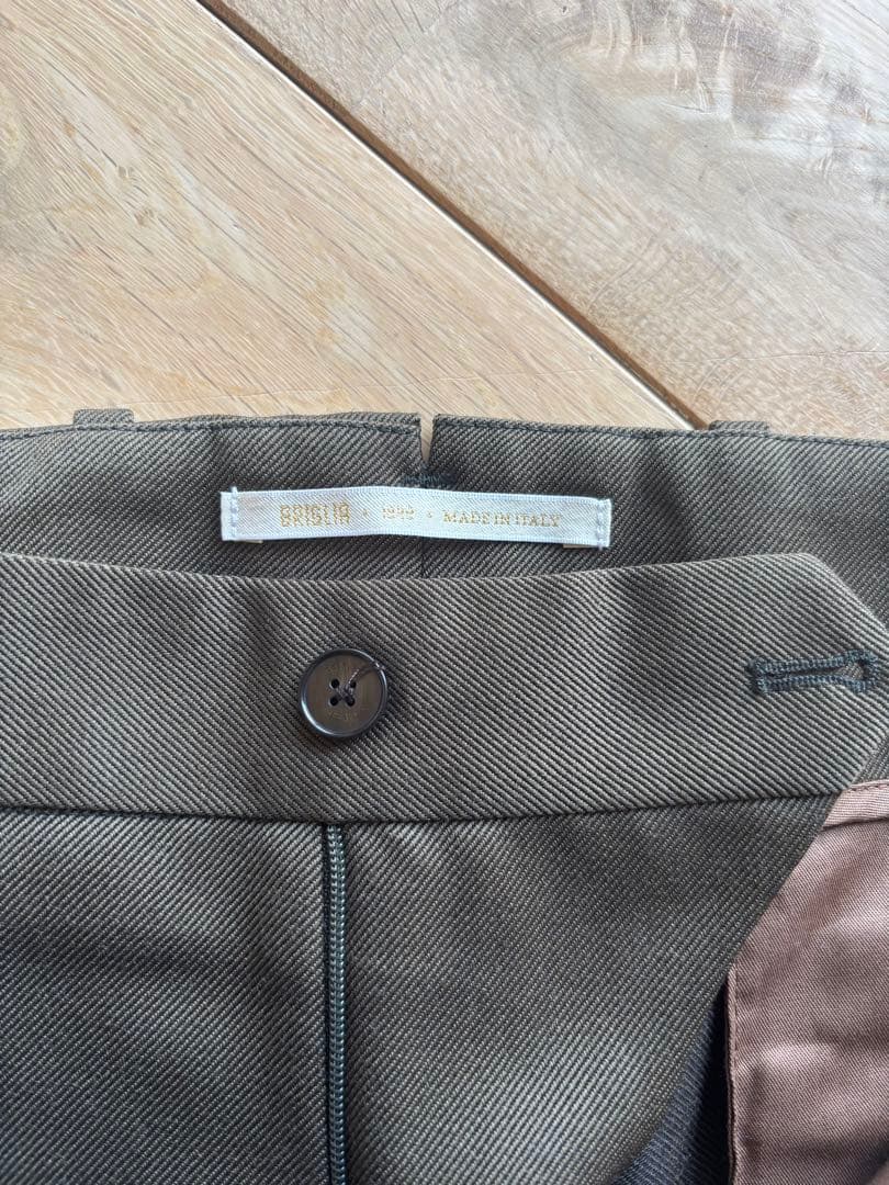 未使用 BRIGLIA1969 ブリリア ワークチノパンツ46 カーキ