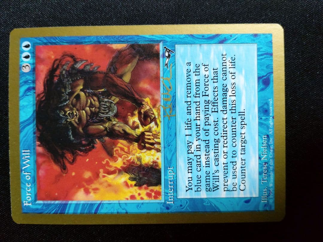 金枠 Force of Will 4枚セット 誤った指図