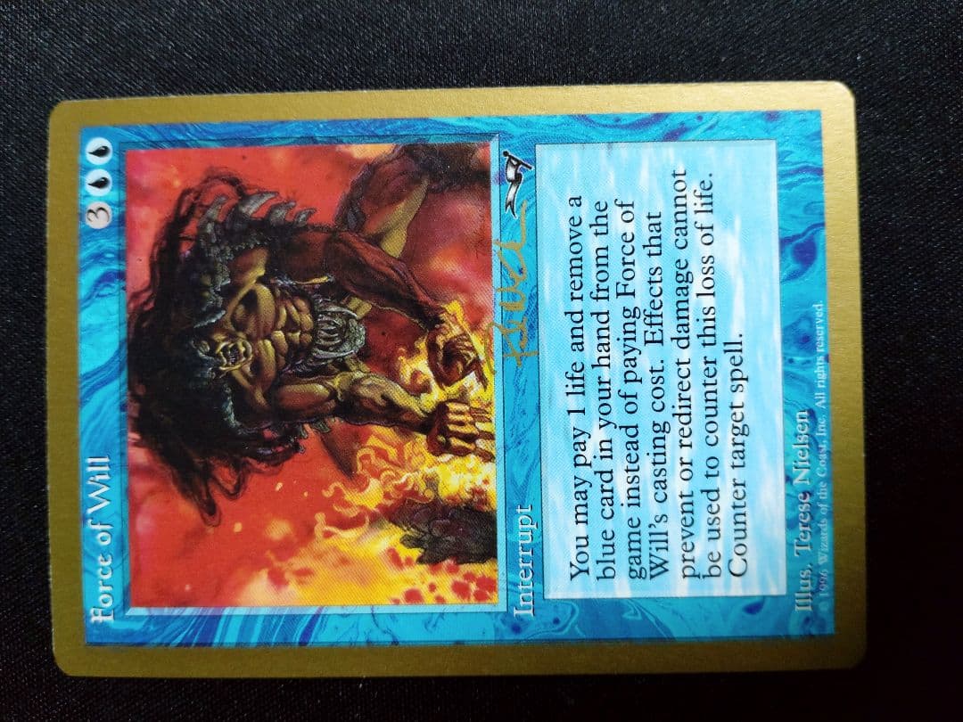 金枠 Force of Will 4枚セット 誤った指図