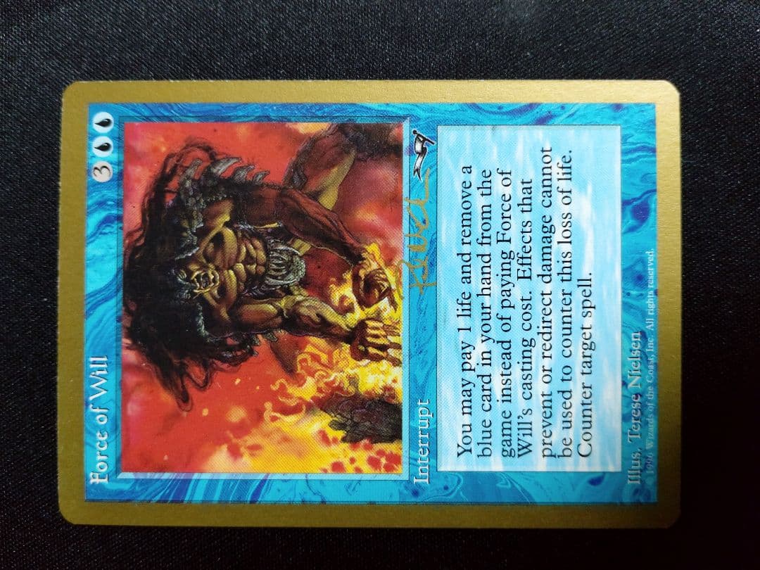 金枠 Force of Will 4枚セット 誤った指図