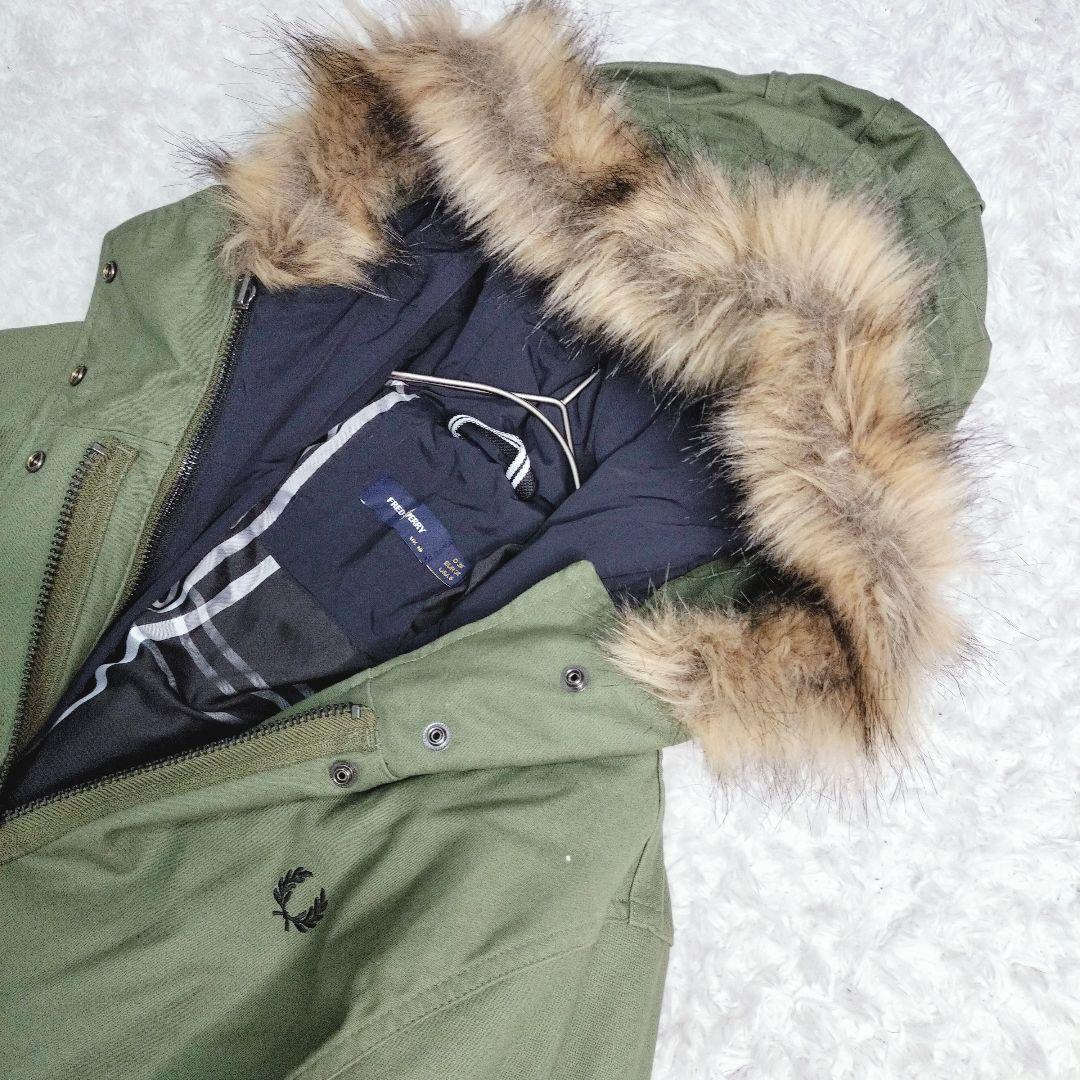 【美品】 フレッドペリー 5way 中綿　モッズコート　ロング　カーキ