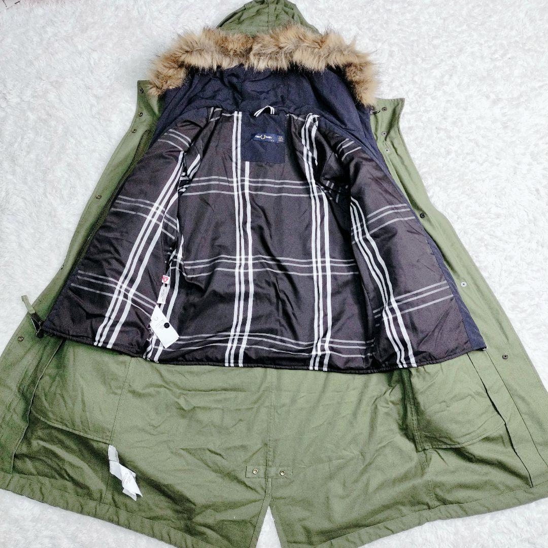 【美品】 フレッドペリー 5way 中綿　モッズコート　ロング　カーキ