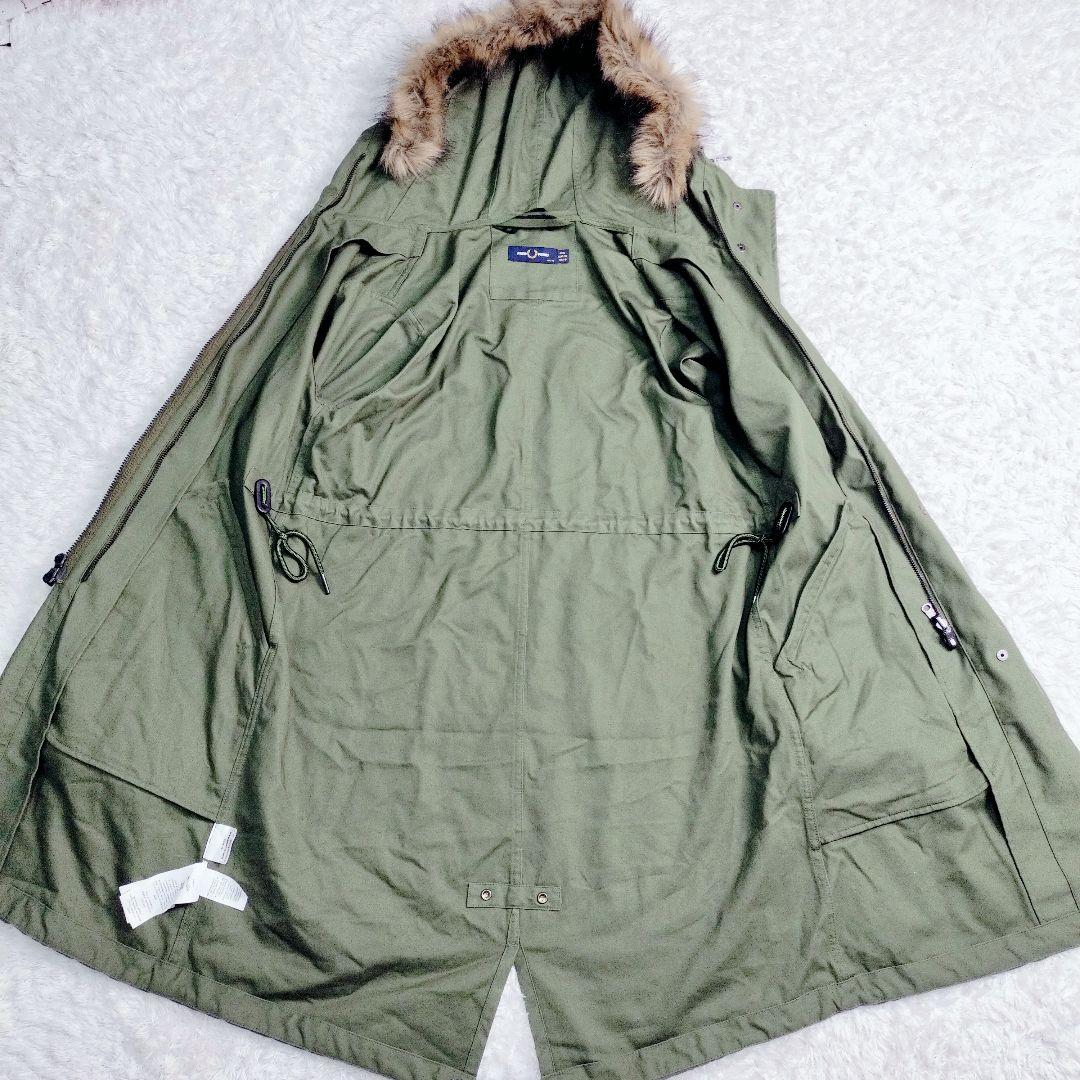 【美品】 フレッドペリー 5way 中綿　モッズコート　ロング　カーキ
