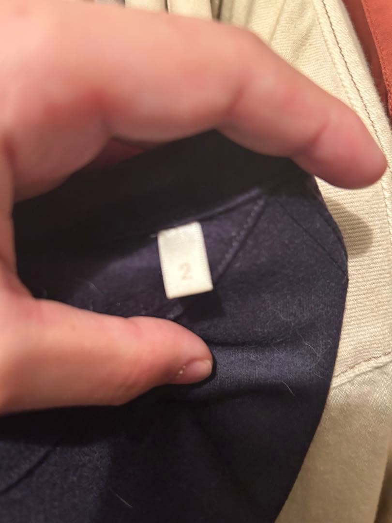 コモリ　フラノZIPシャツ