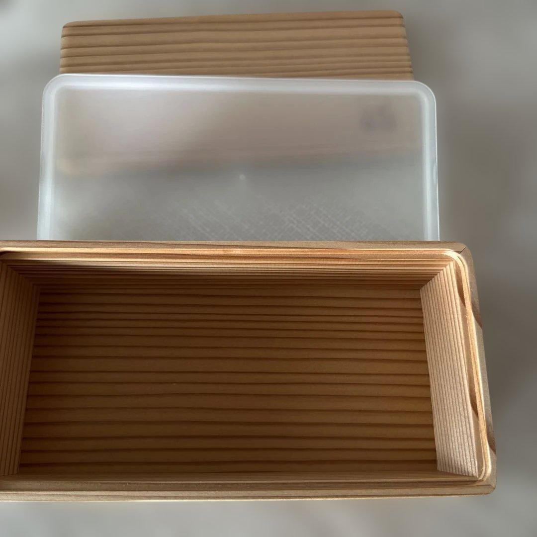 ❣️希少❣️新品・未使用❣️familiar 木製弁当箱 バンド付き　2種類の蓋❣️