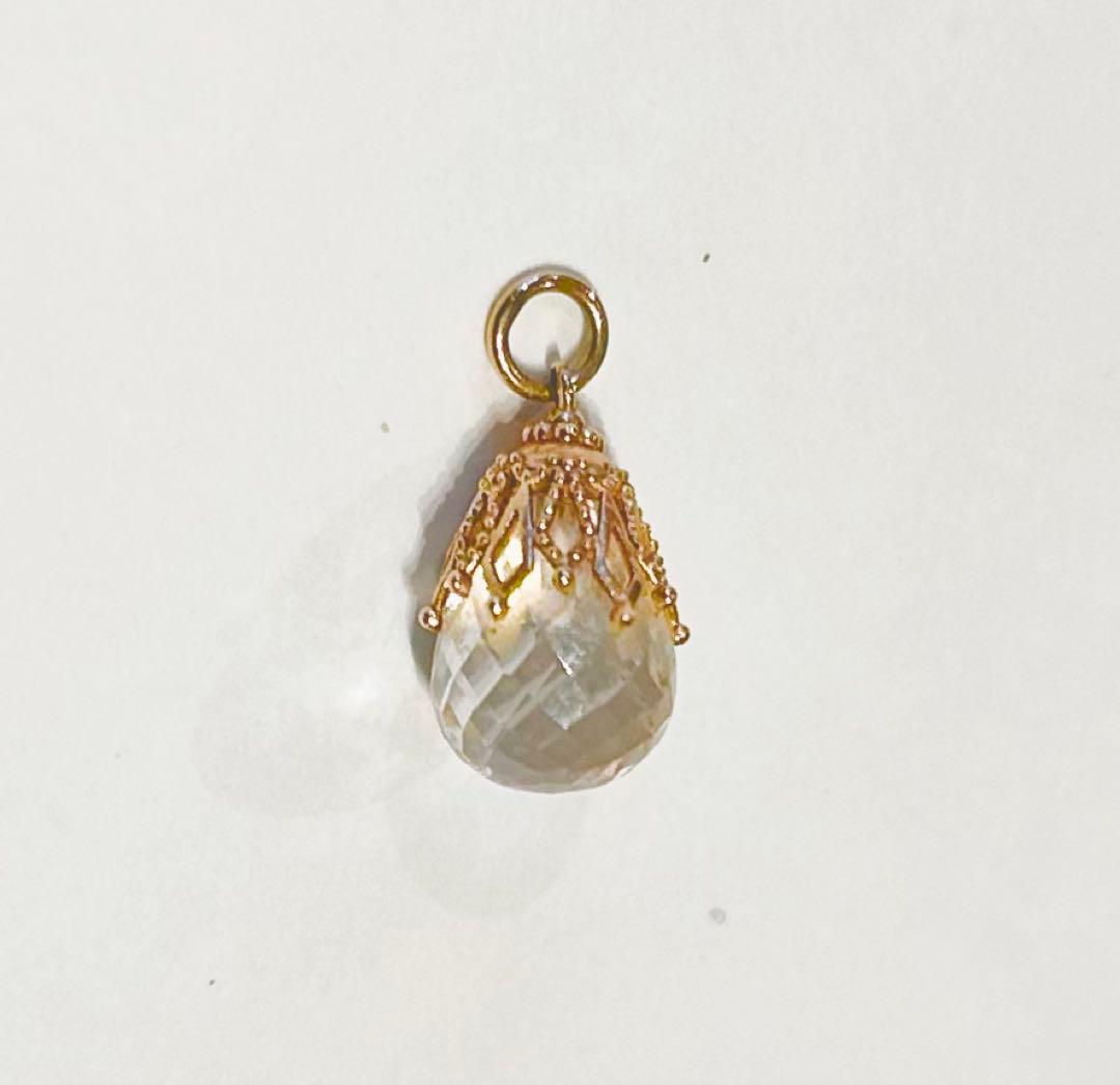 agate K10 クォーツ チャーム