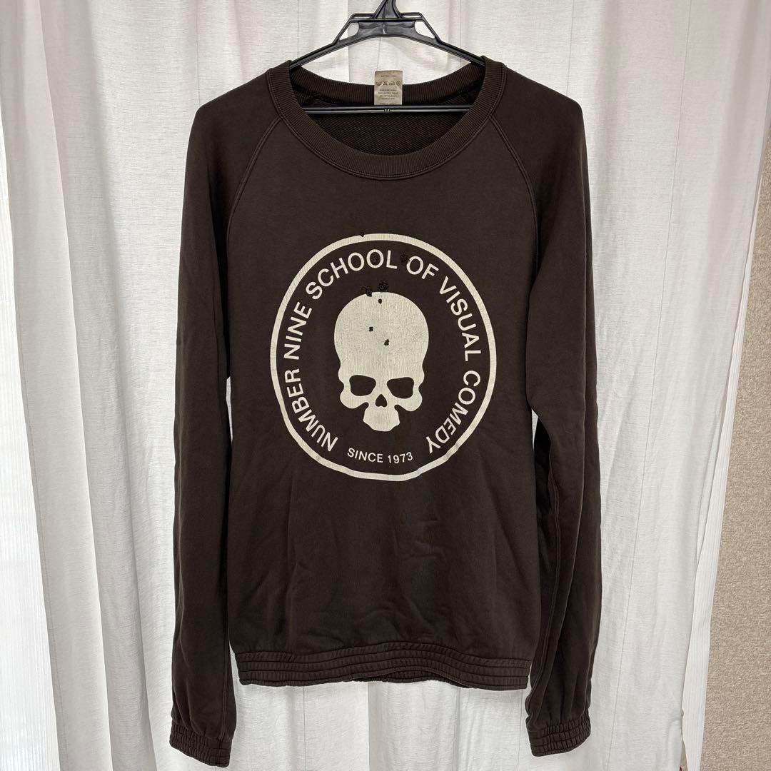 ね*こ様 NUMBER NINE スカルプリント トレーナー