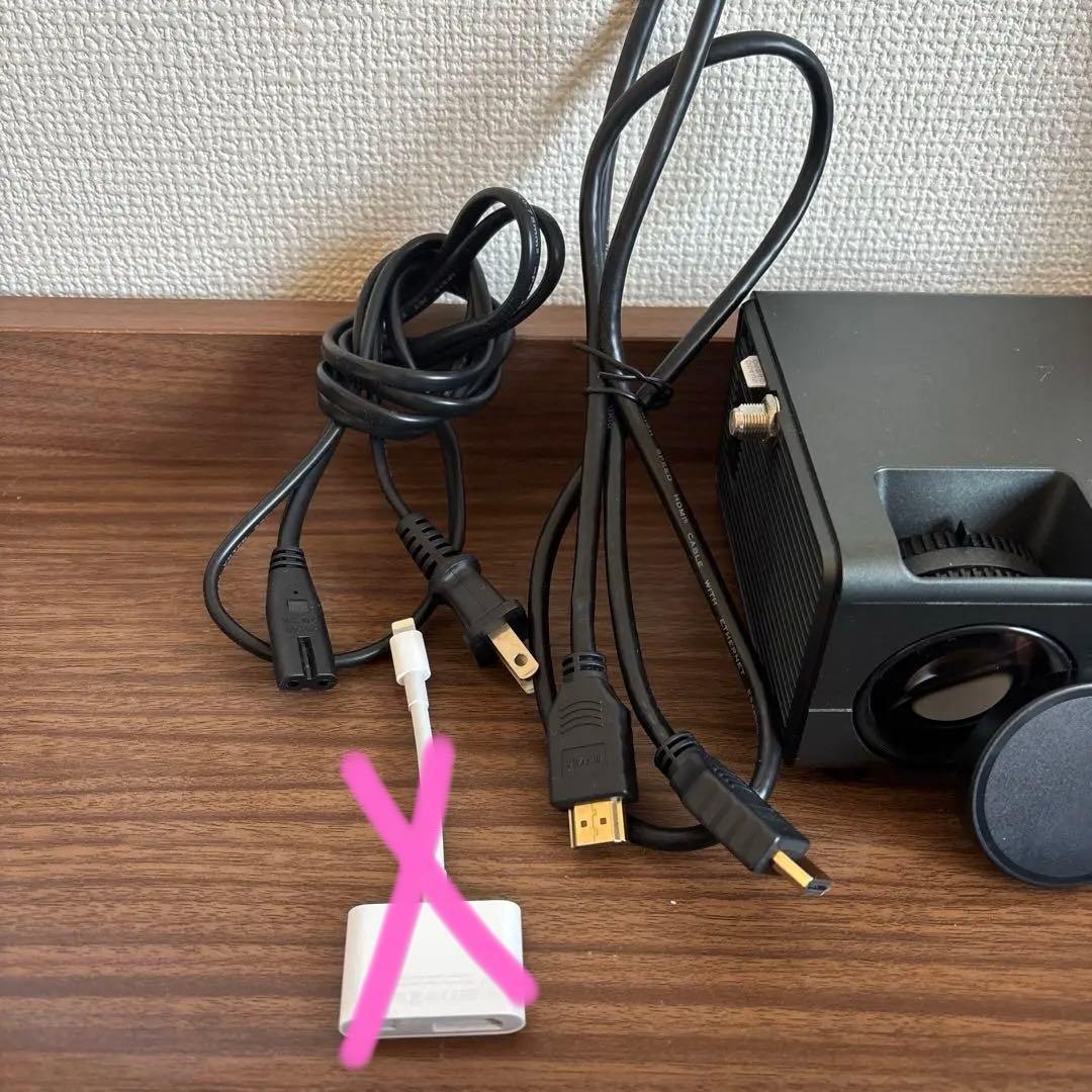 コンパクトプロジェクター本体 リモコン付き