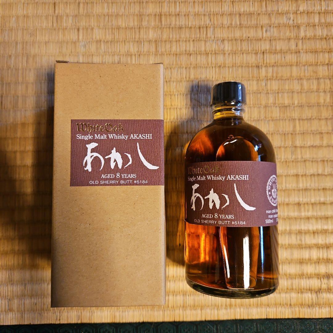 AKASHI 8年 シングルモルトウイスキー 500ml