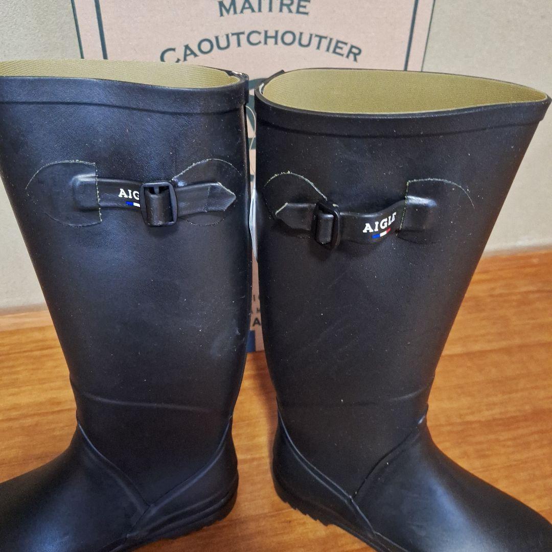 エーグル　AIGLE　シャンタベル　レインブーツ　ブラック