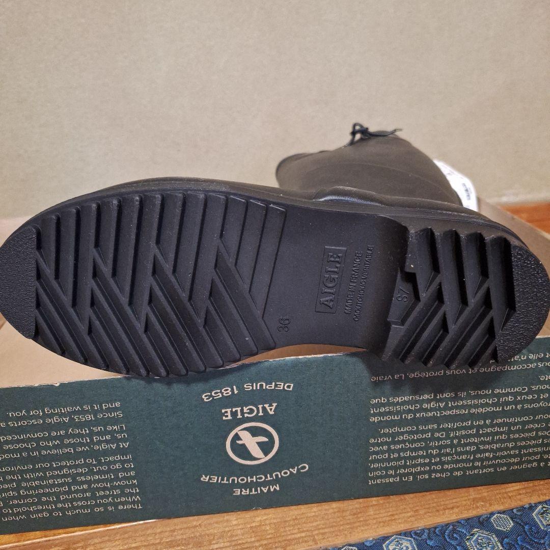 エーグル　AIGLE　シャンタベル　レインブーツ　ブラック