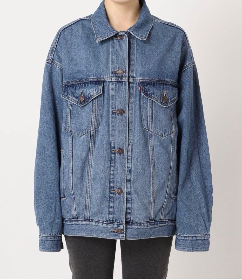 【新品同様美品】リーバイスXL WOMENS TRUCKER：デニムジャケット