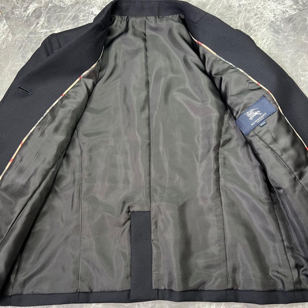 極美品♡バーバリーロンドン　紺ブレ　エンブレム　金ボタン　ネイビー　160