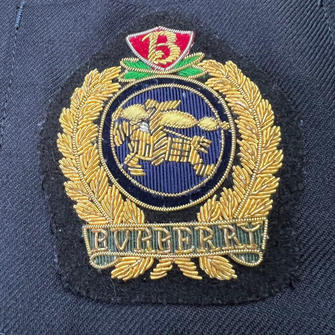 極美品♡バーバリーロンドン　紺ブレ　エンブレム　金ボタン　ネイビー　160