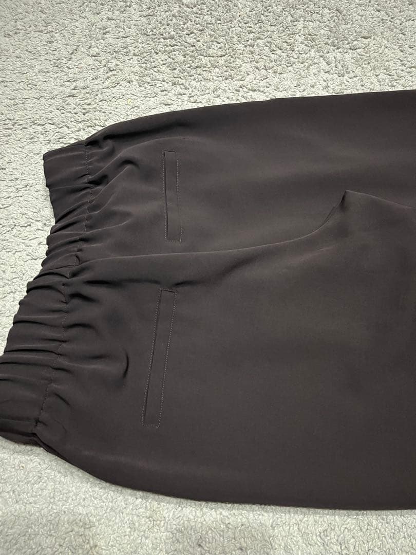 IENA ウォッシャブルアセテートツイルタックパンツ