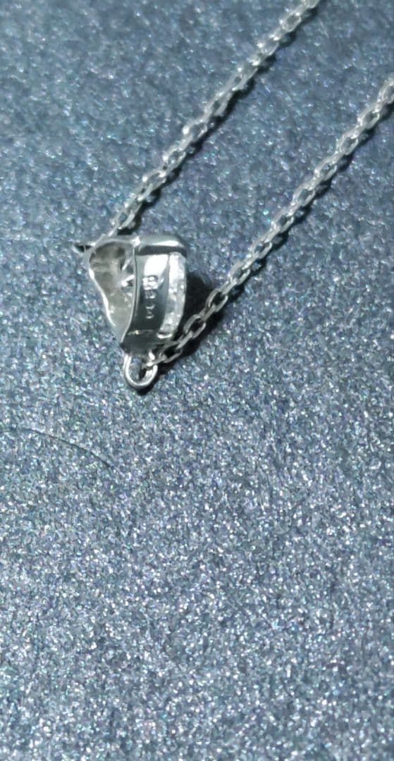 プラチナハートシェイプダイヤモンドネックレス