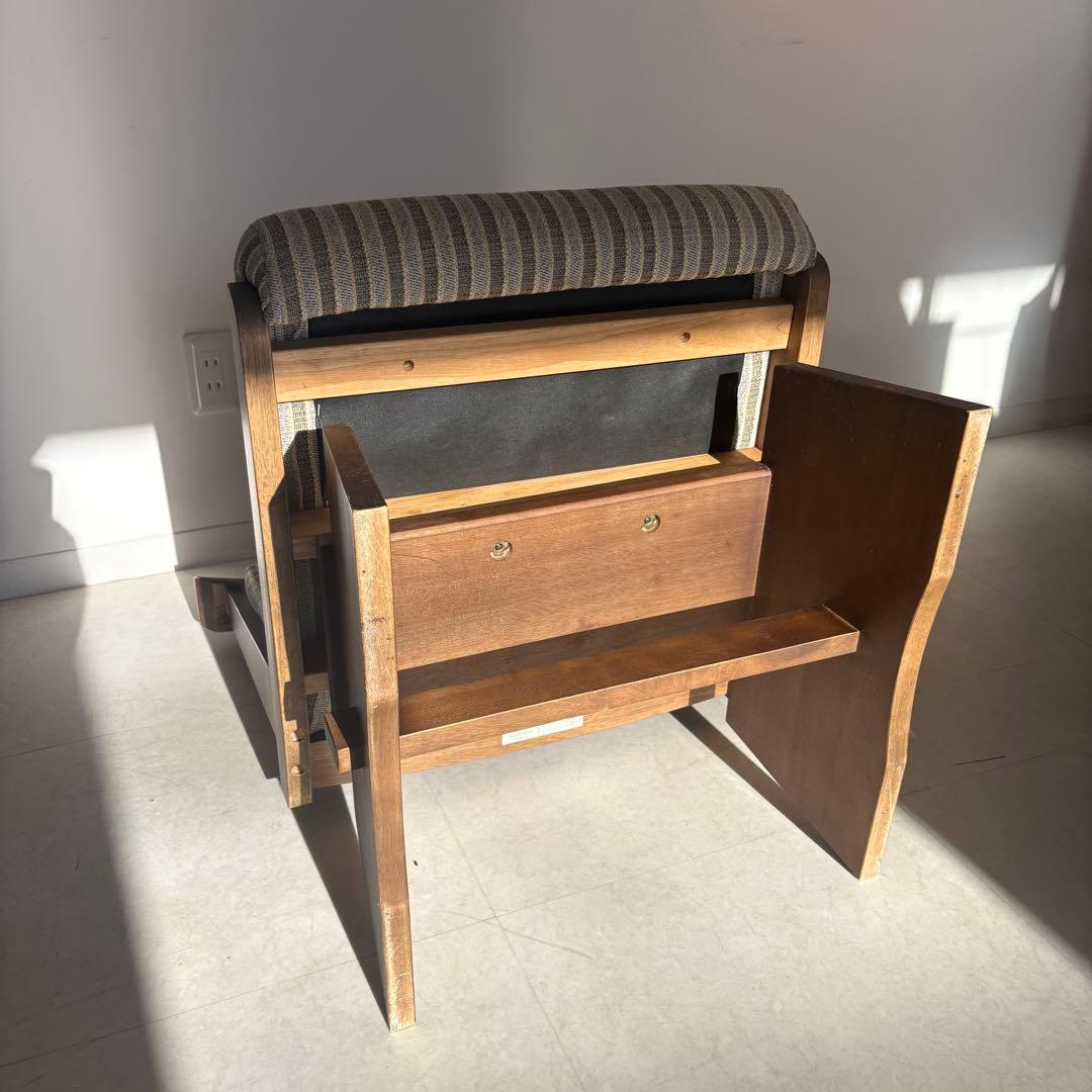 ニトリ　木製　回転式　ダイニングチェア　回転座椅子　イス　回転椅子　リビング