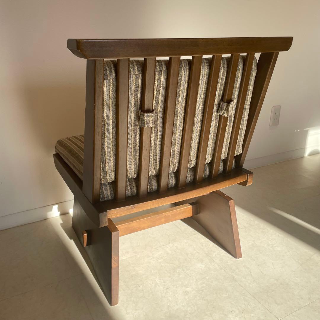 ニトリ　木製　回転式　ダイニングチェア　回転座椅子　イス　回転椅子　リビング