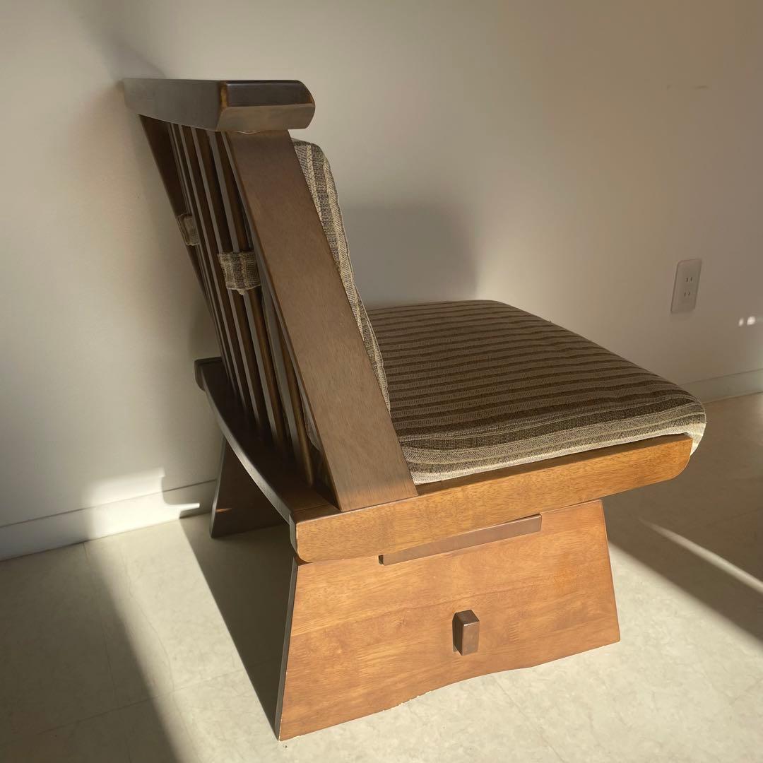 ニトリ　木製　回転式　ダイニングチェア　回転座椅子　イス　回転椅子　リビング