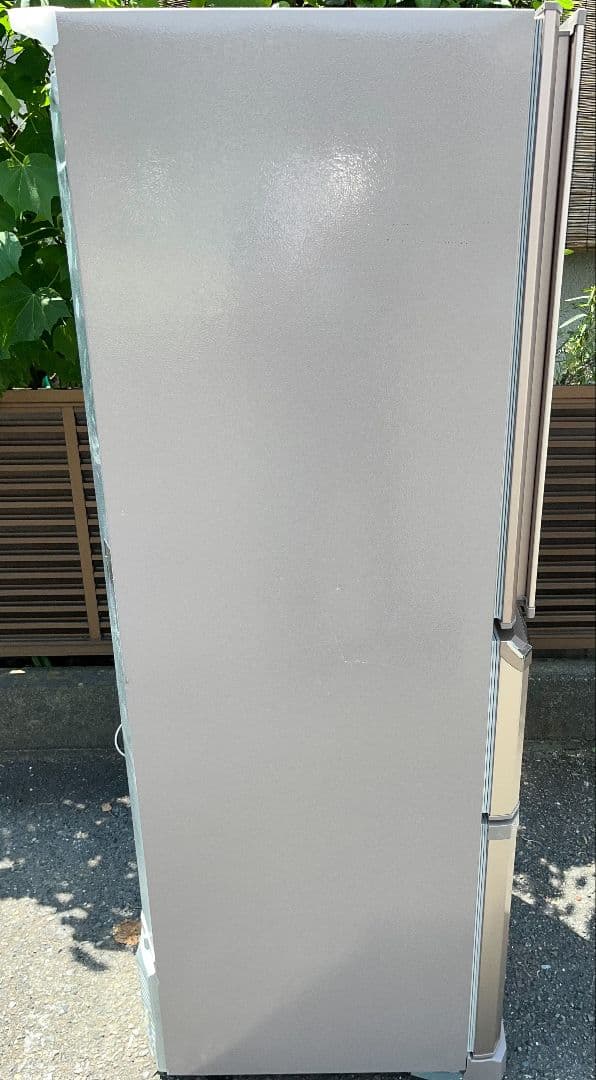 特価三菱大型3ドア冷凍冷蔵庫　真ん中野菜室ガラスシェルフ自動製氷機能　19年製