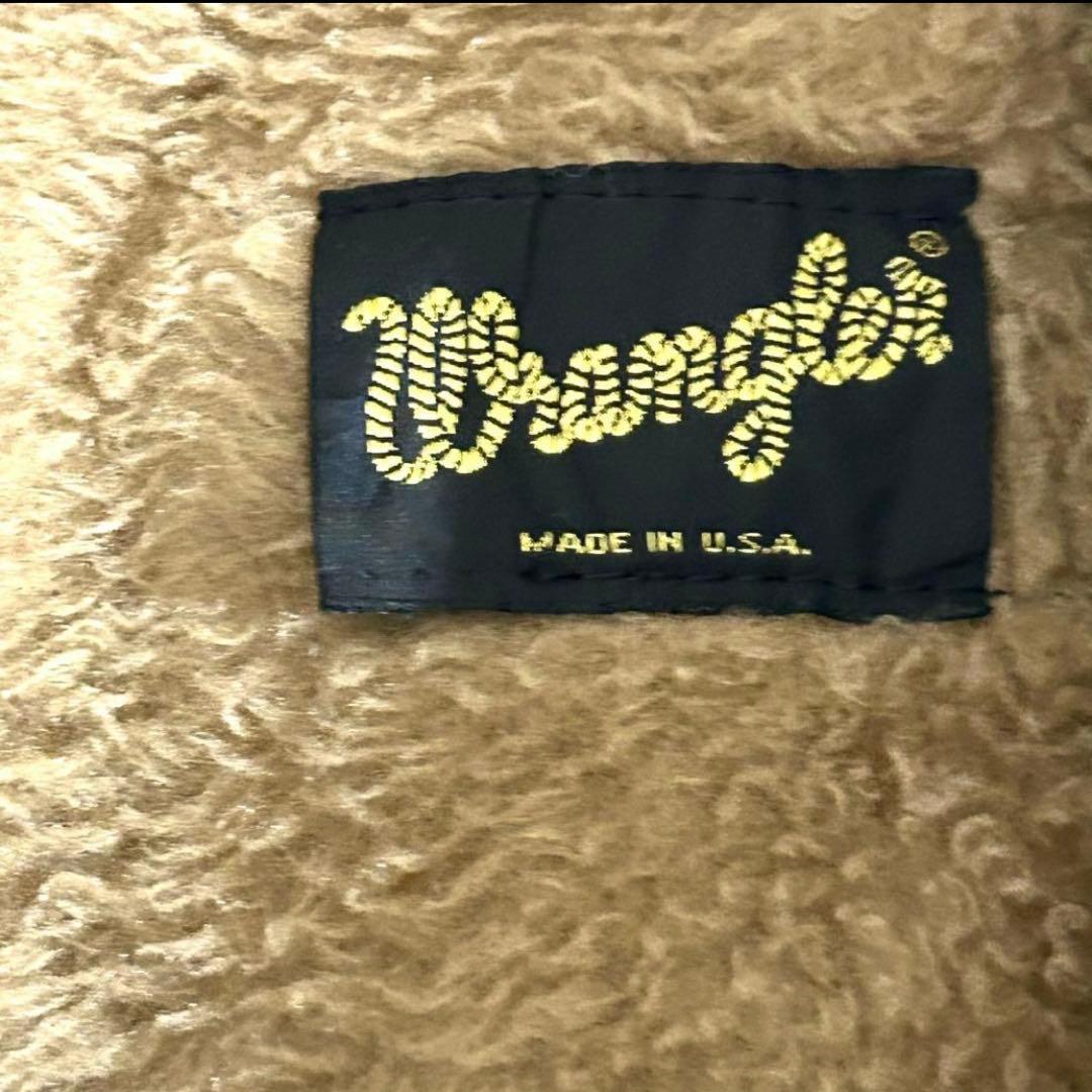 70's Wrangler ラングラー デニムジャケット ボア　USA製