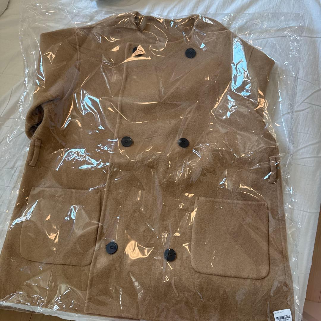 【新品タグ付き】ベースメントオンライン　ノーカラー2wayリバーミドルコート