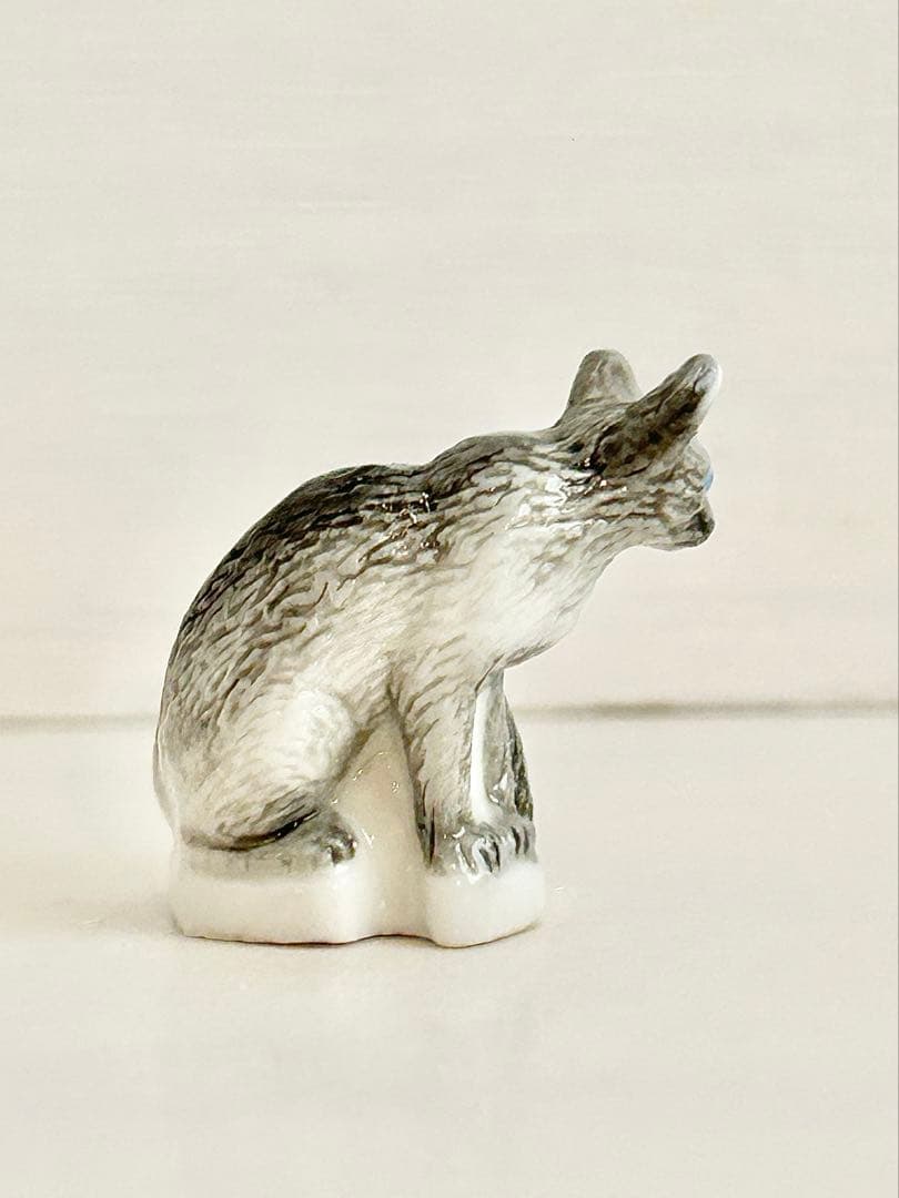 【希少】アトラス　猫のフェーブセット　ネコ　フェーヴ　フランス製陶器