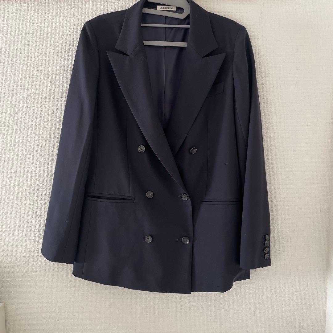 deuxieme classeネイビー テーラードジャケット 38 美品