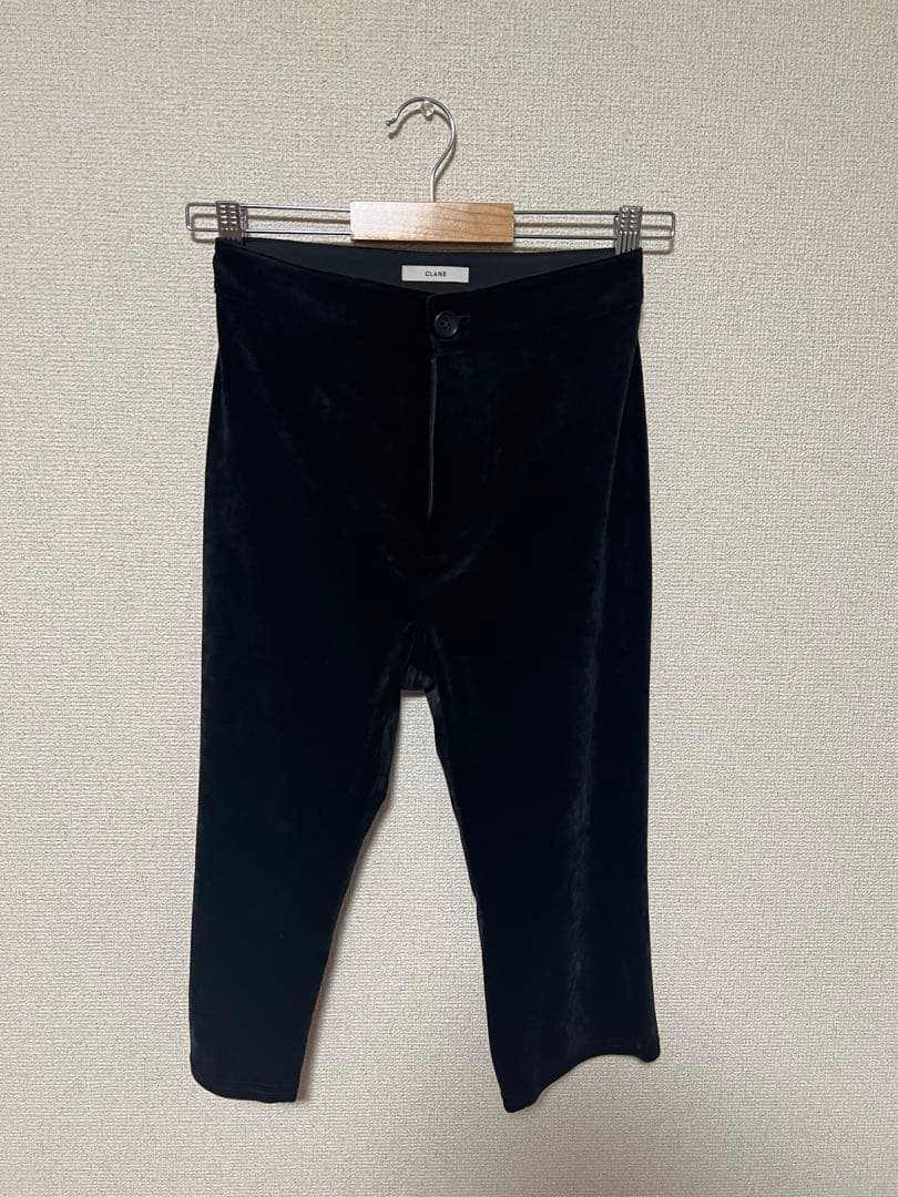 CLANE VELOUR CAPRI PANTS サイズ1