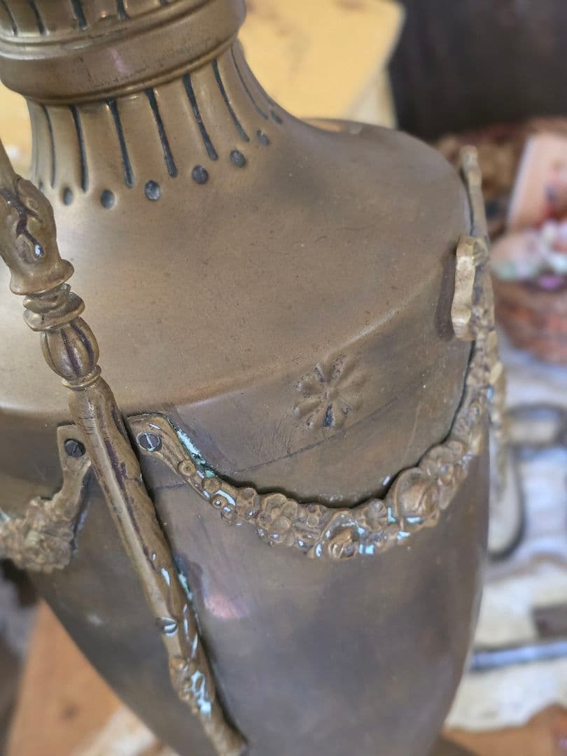 マリン　アンティーク　真鍮　フラワーベース