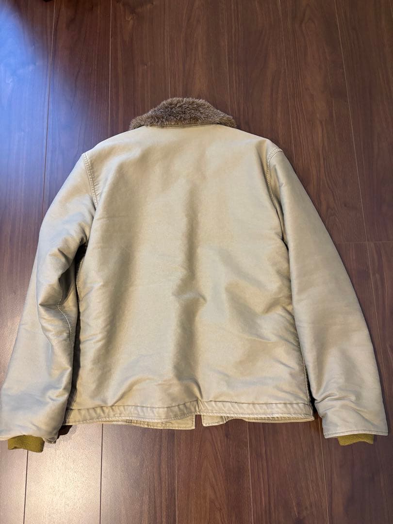 ベージュ N-1 ミリタリージャケット M