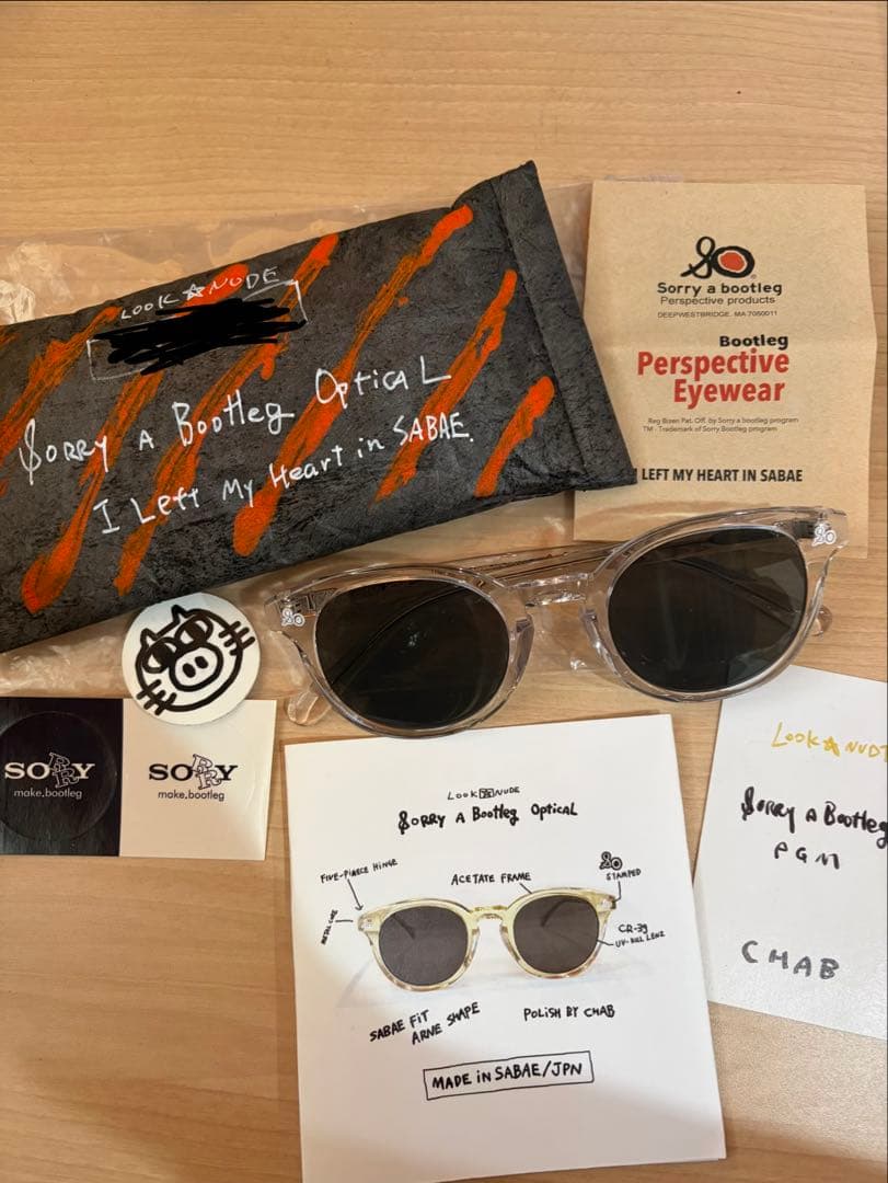 イ*チ様 Sorry A Bootleg 鯖江 Sabae サングラス 初期