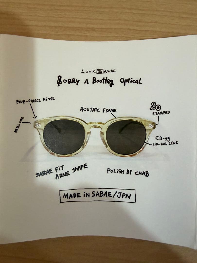 イ*チ様 Sorry A Bootleg 鯖江 Sabae サングラス 初期