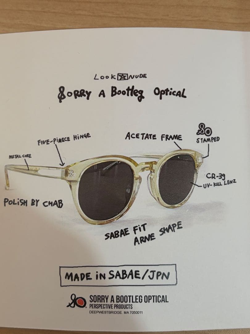 イ*チ様 Sorry A Bootleg 鯖江 Sabae サングラス 初期