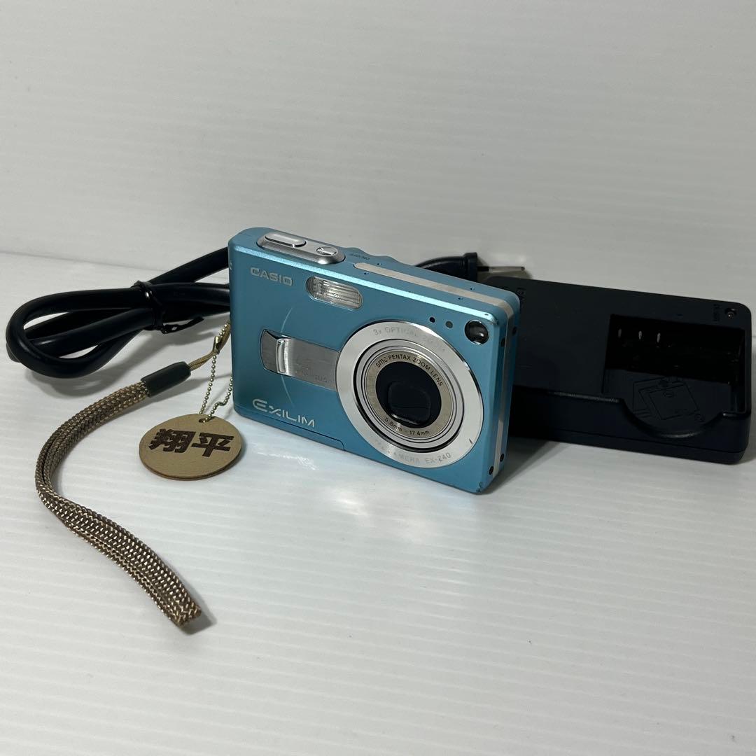 おまけ付き カシオ動作品CASIO EXILIM EX-Z40 ブルー水色