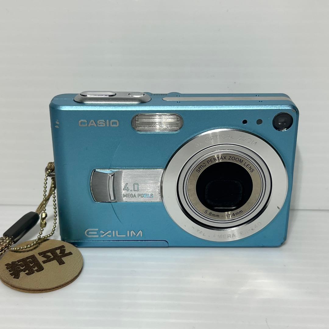 おまけ付き カシオ動作品CASIO EXILIM EX-Z40 ブルー水色