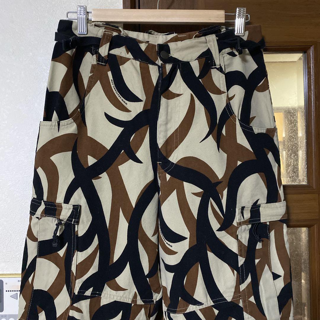 ASAT トライバルカモ パンツ 軍パン ワイド ビンテージ コットン100%