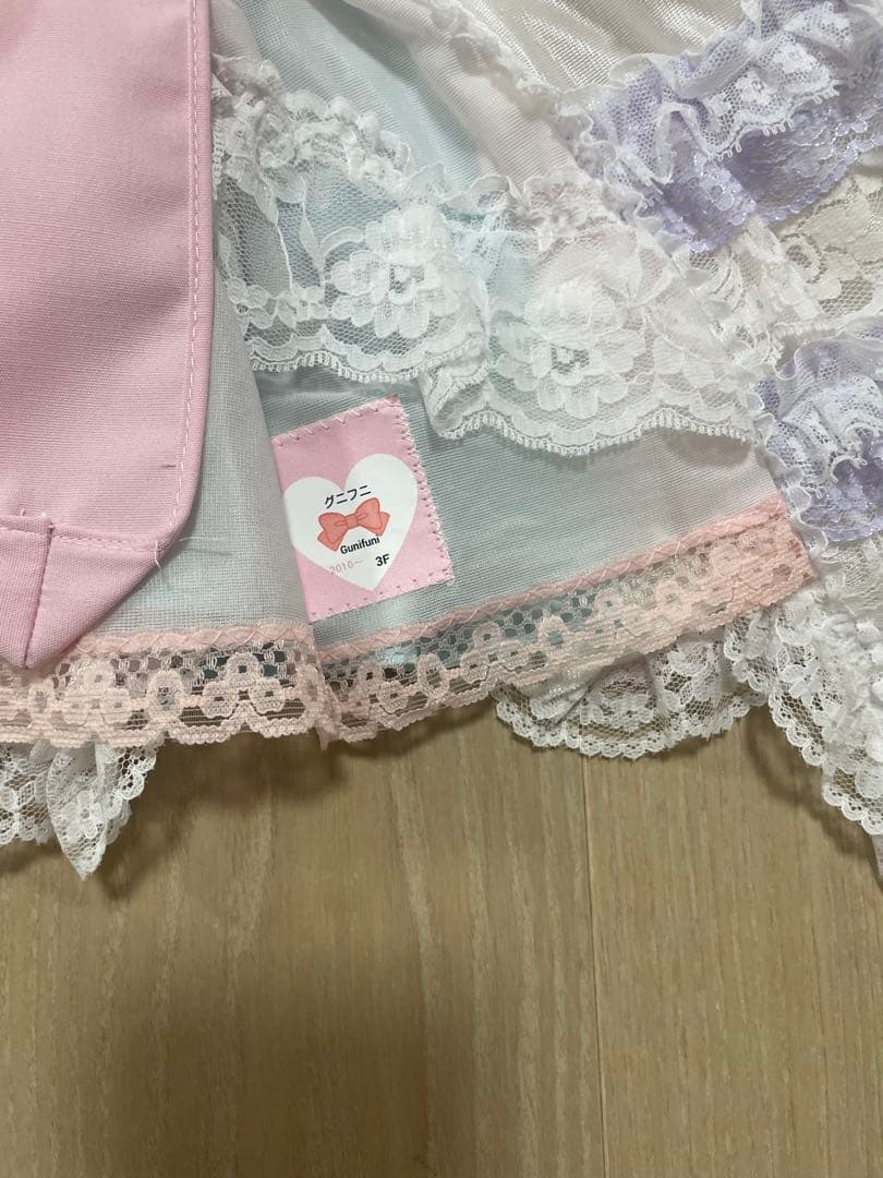 グニフニ♡ドットハートのペチスカート