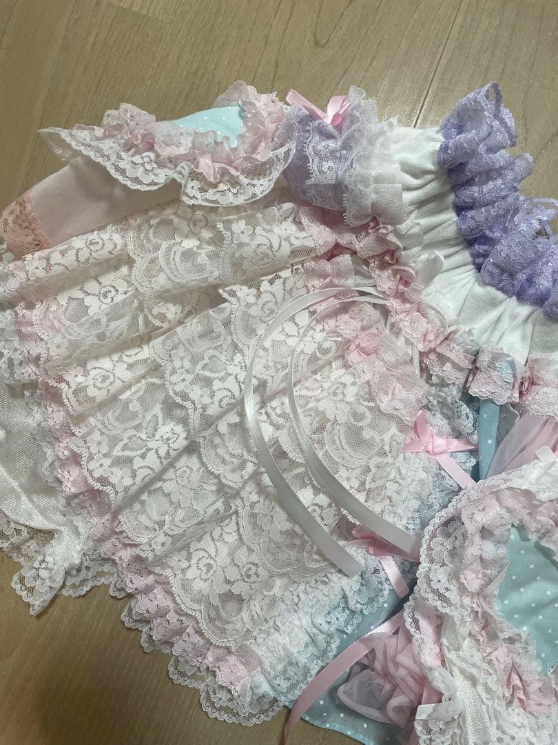 グニフニ♡ドットハートのペチスカート