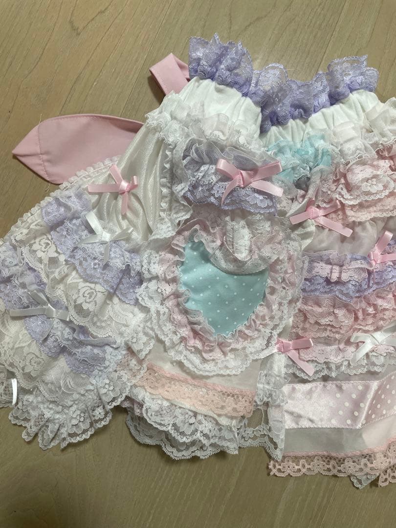 グニフニ♡ドットハートのペチスカート