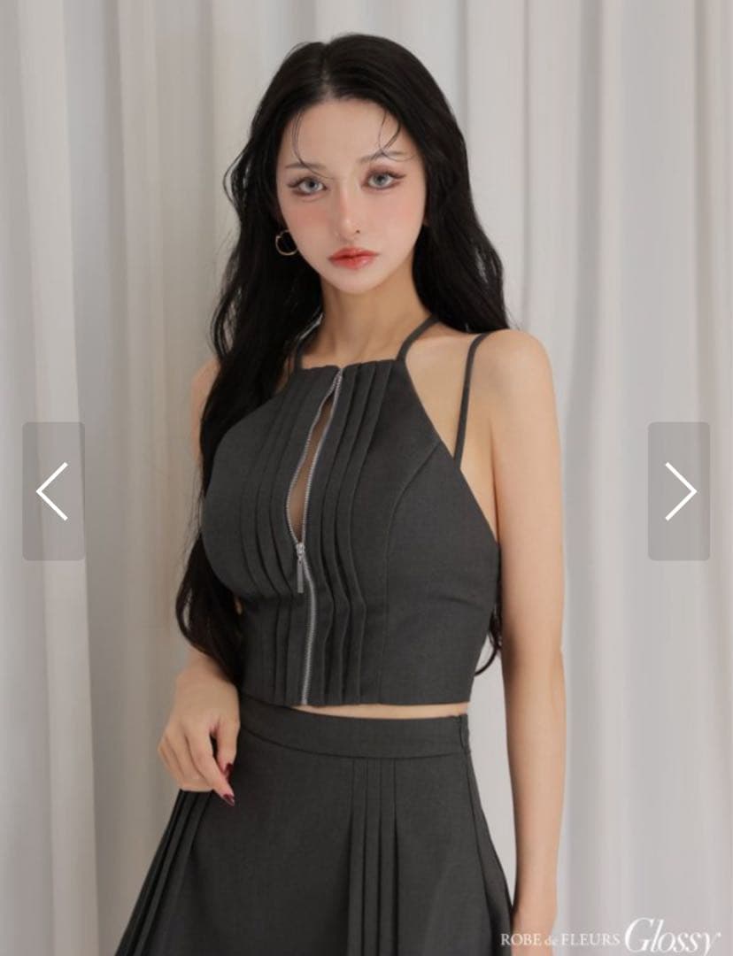 ROBE de FLEURS ダークグレー セットアップ M