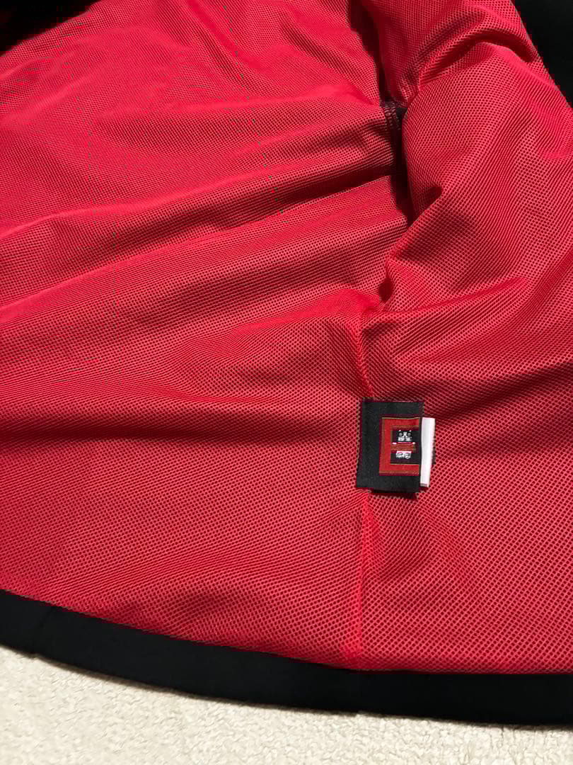 エターナリー・ブレイズEBジャケット×ニットF 黒×赤　パンク