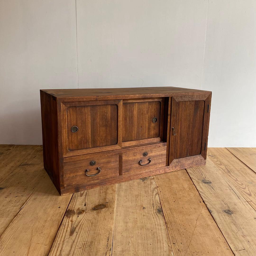 アンティーク チェスト 箪笥 ローボード テレビ台 昭和レトロ z825