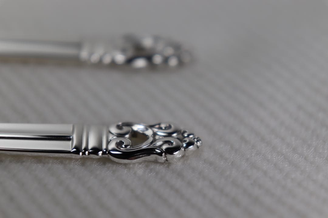 STERLING製コーヒースプーン2本組■インターナショナル■ロイヤルデニッシュ