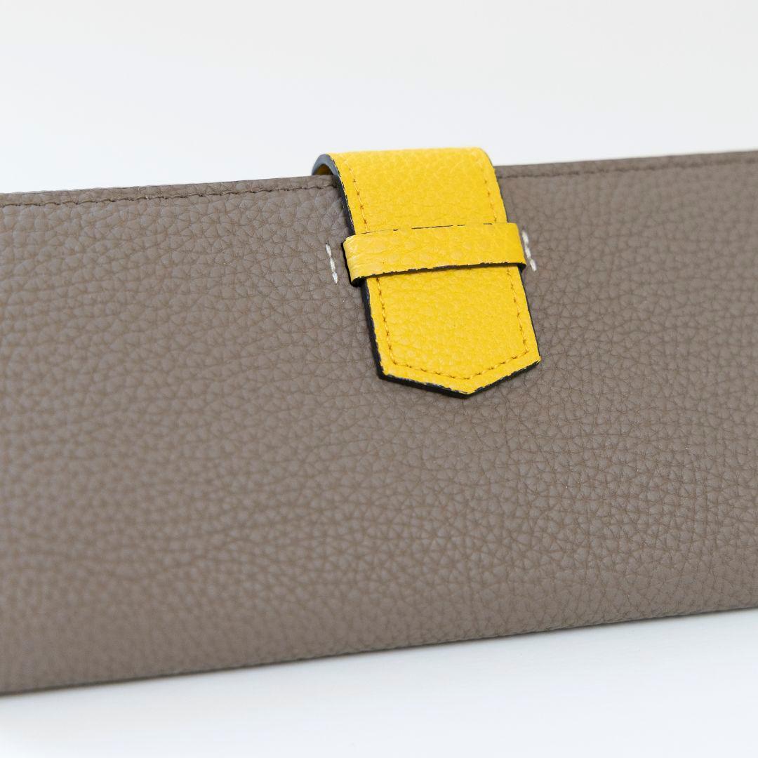 Epoi リツb 長財布 トープ×イエロー
