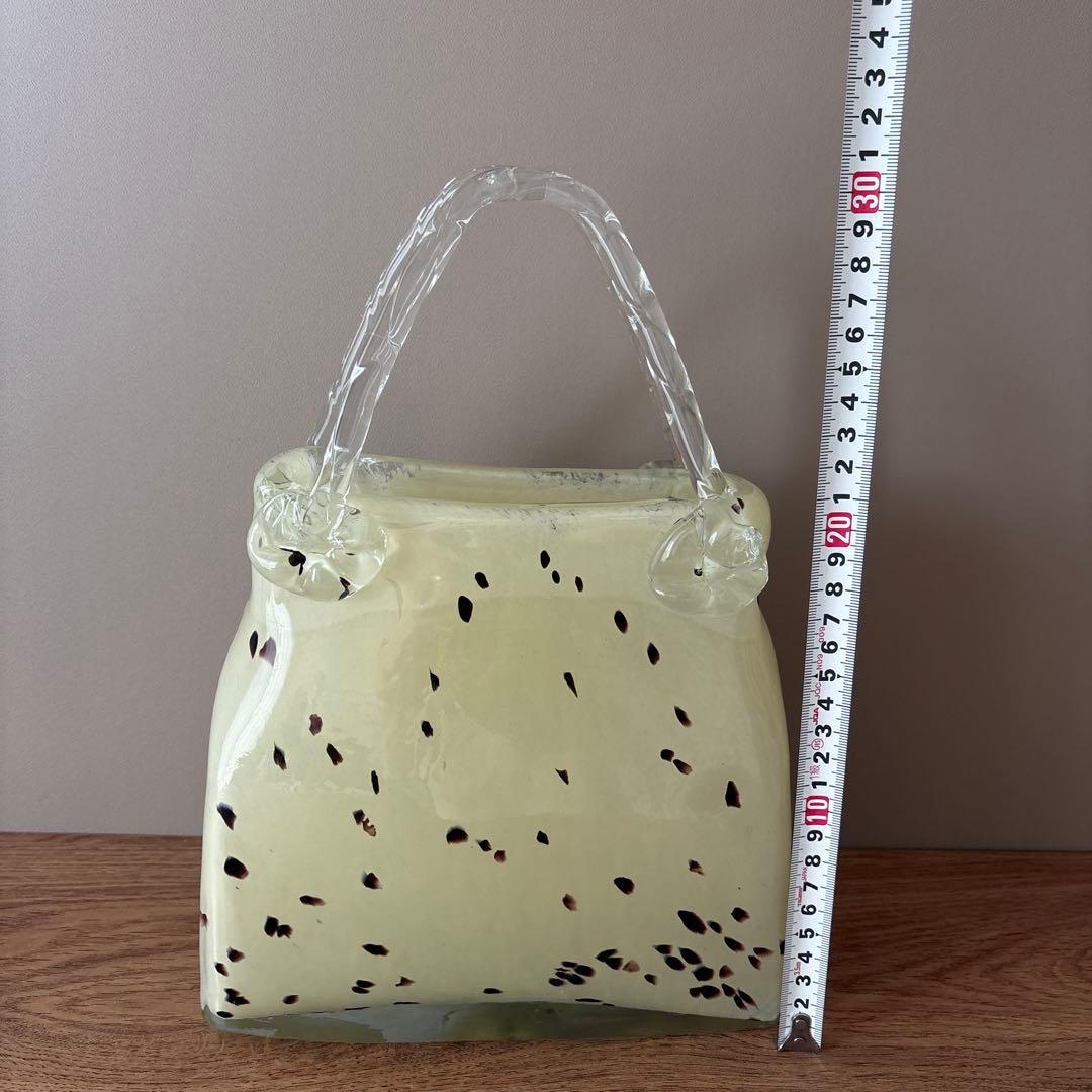 フラワーベース 花瓶 カバン 鞄 bag ガラス 硝子