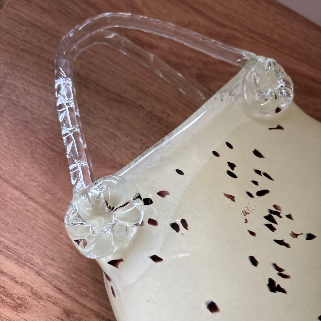 フラワーベース 花瓶 カバン 鞄 bag ガラス 硝子