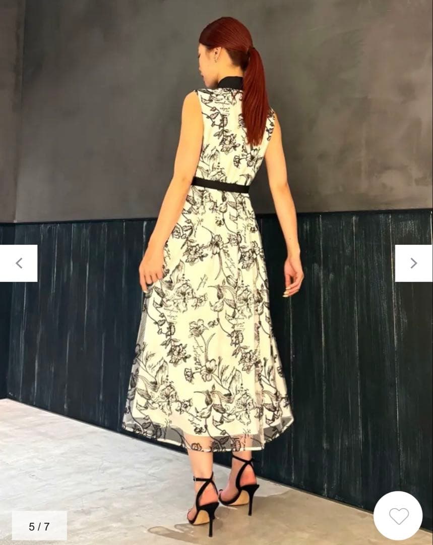 未使用級！グレースフラワー刺繍ボウタイドレス　ダイアグラム　グレースクラス