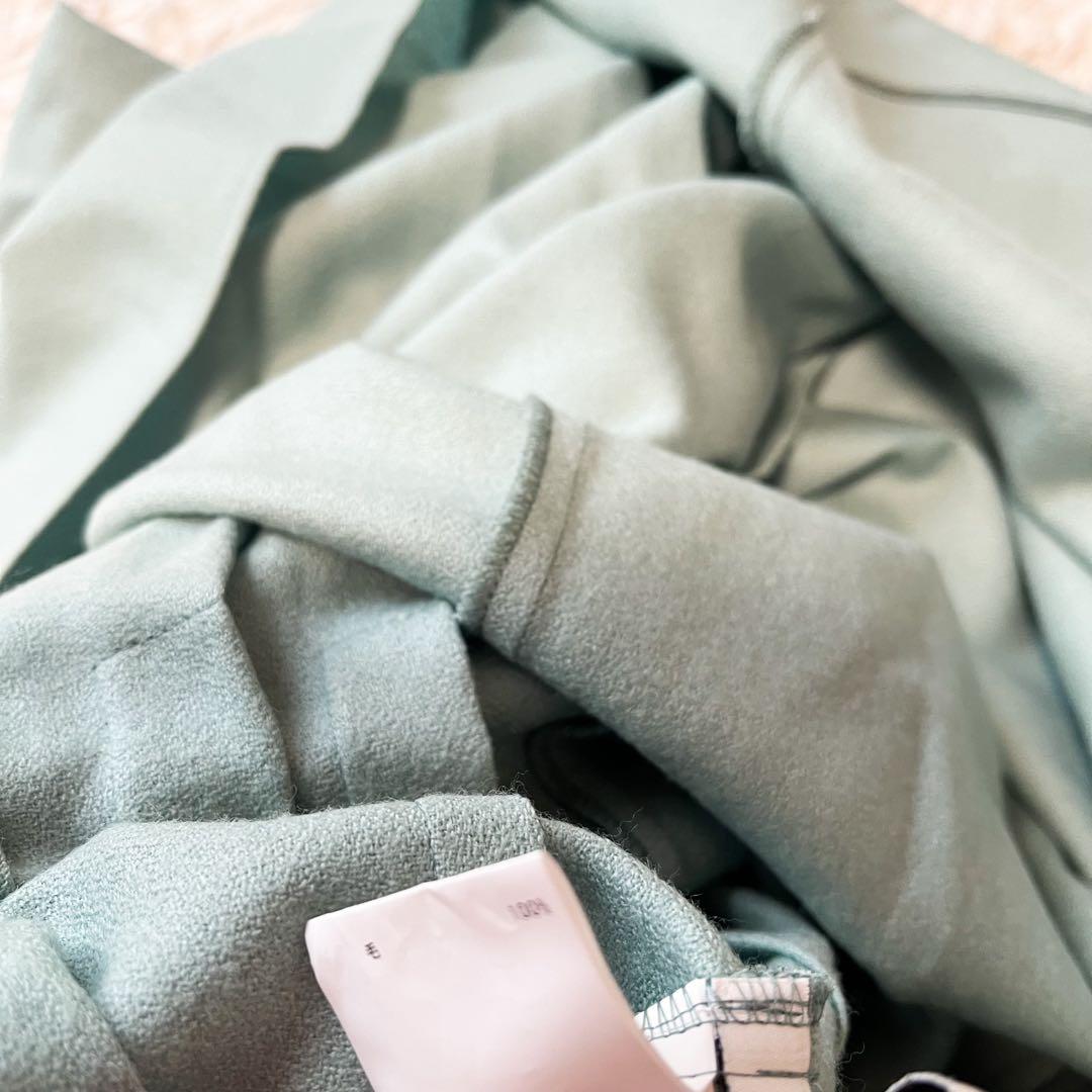 ANAYI ウールジョーゼットフロントタックワンピース 36