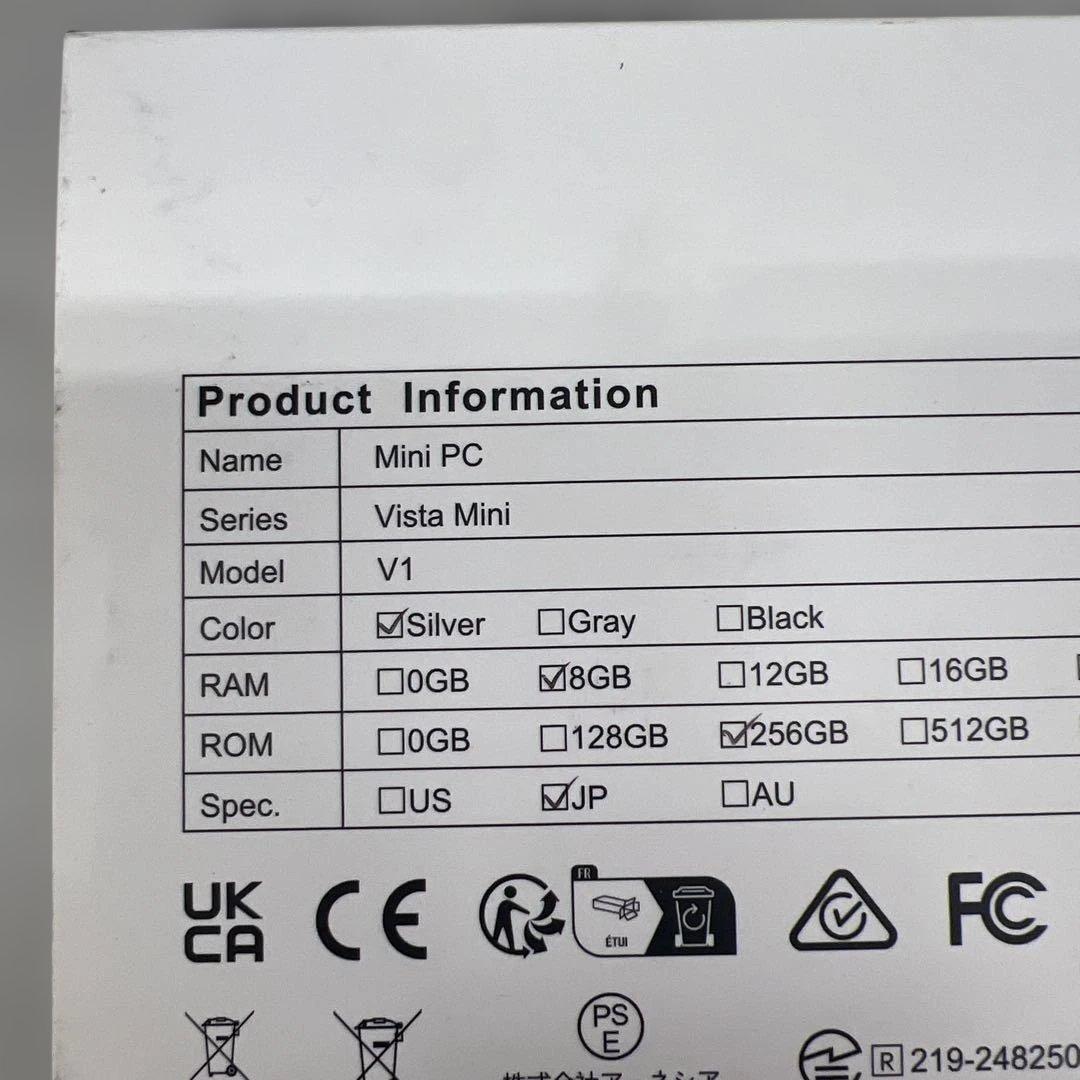 510463ミニpc n150 8gb 256gb ssd 4K2画面